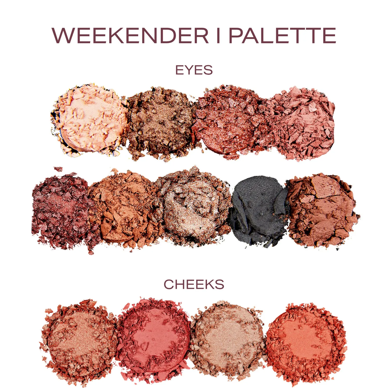 Youngblood Weekender I Palette gezichtspalet 13 kleuren stralend
