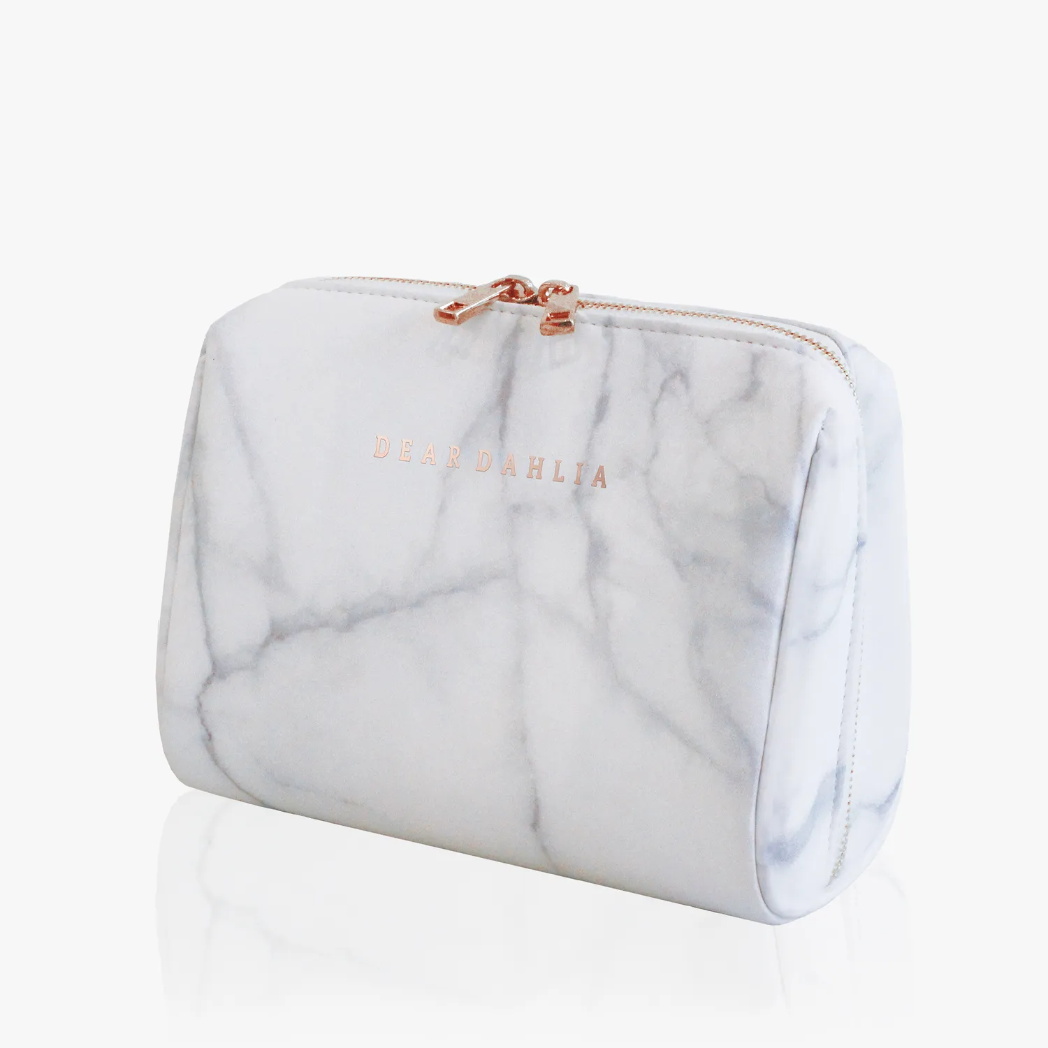 Dear Dahlia Signature Marble Make-up Tasje vegan leer