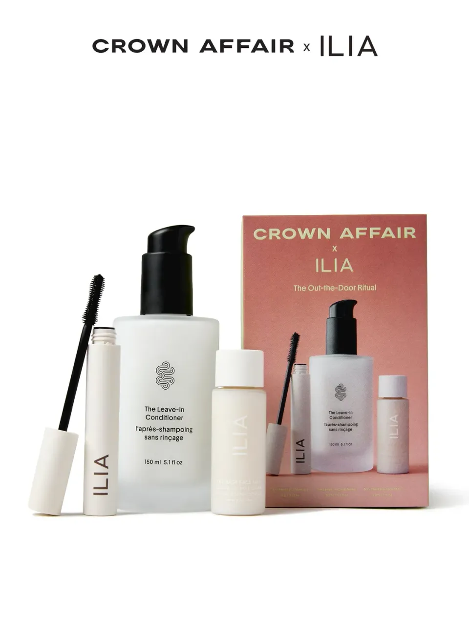 ILIA Beauty Out-The-Door Ritual haar make-up set trio