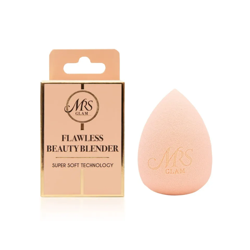 BPerfect Mrs Glam Flawless make-up spons zacht roze