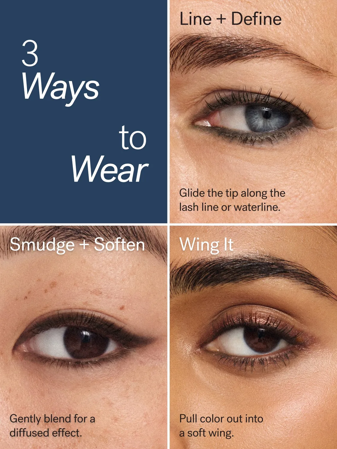 ILIA Thru Line Eye Essentials oogset waterproof 3-delig