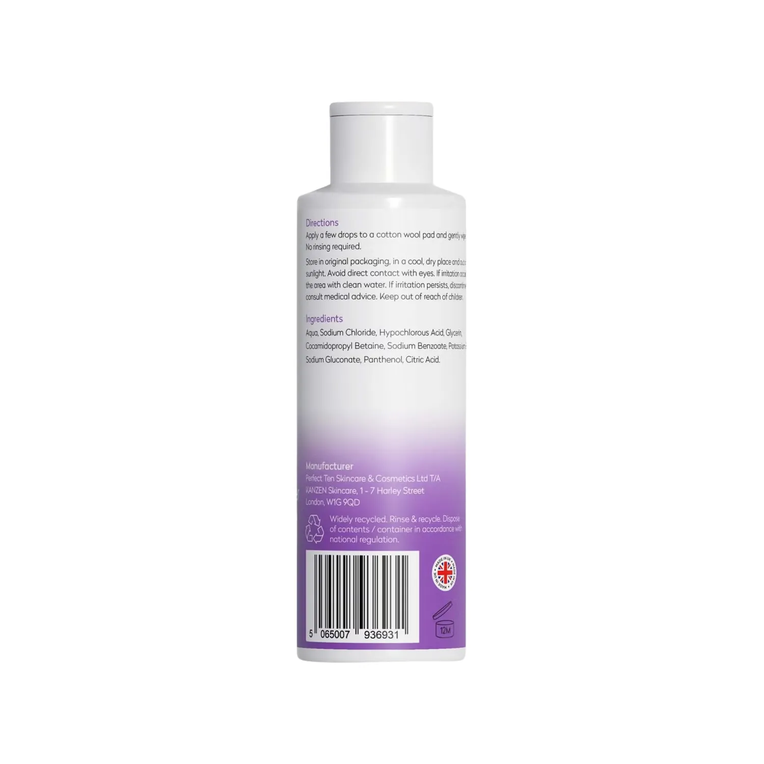 BPerfect Kanzen Micellar Makeup Remover 100ml