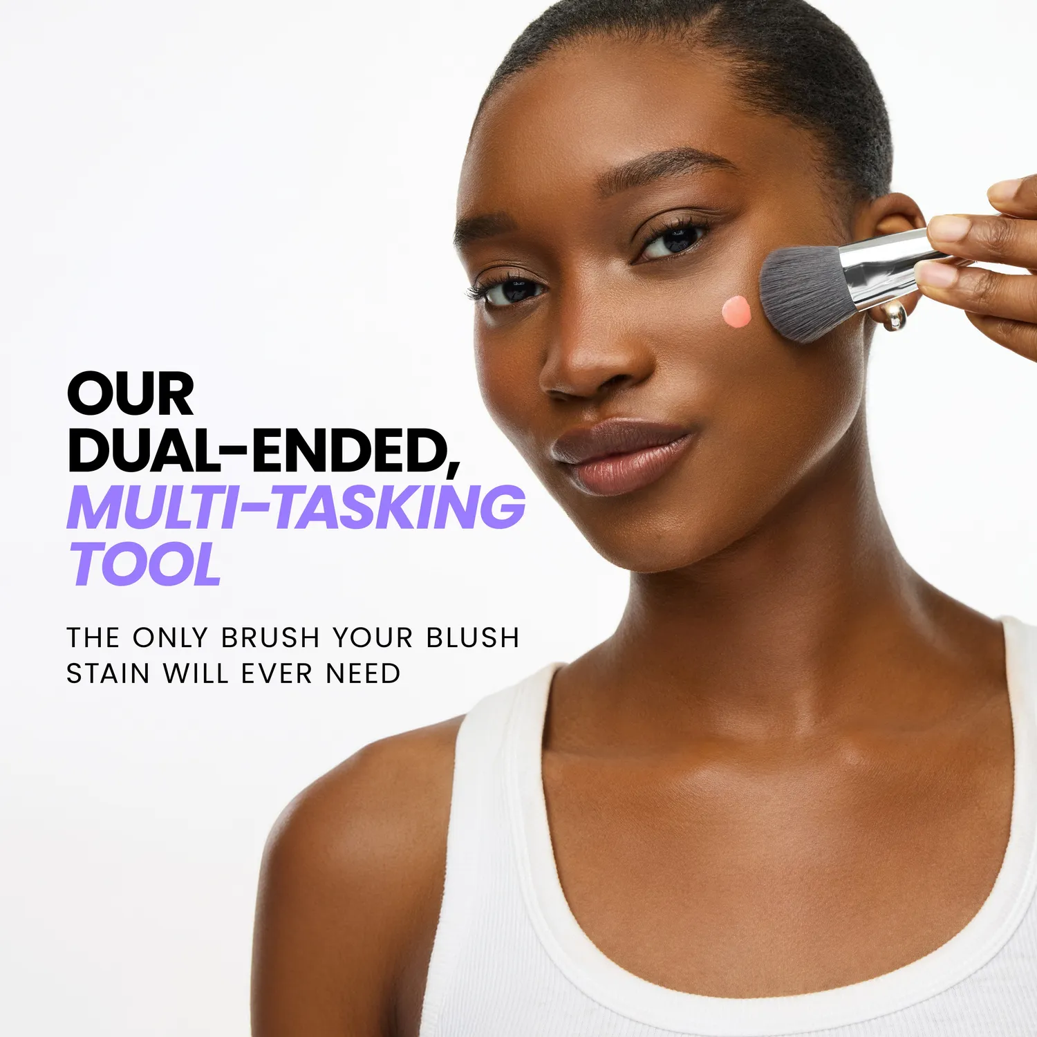 Wonderskin Dual-Ended Blush & Contour Kwast dubbelzijdig