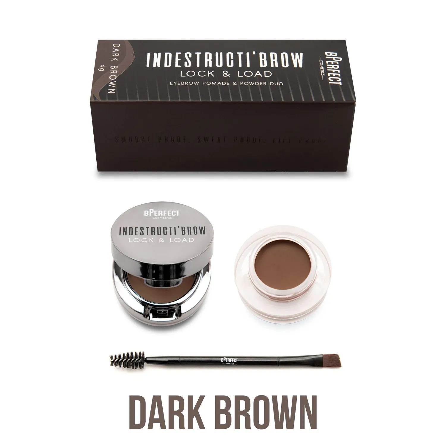 BPerfect IndestructiBrow Lock & Load PRO wenkbrauwset 4 duo's