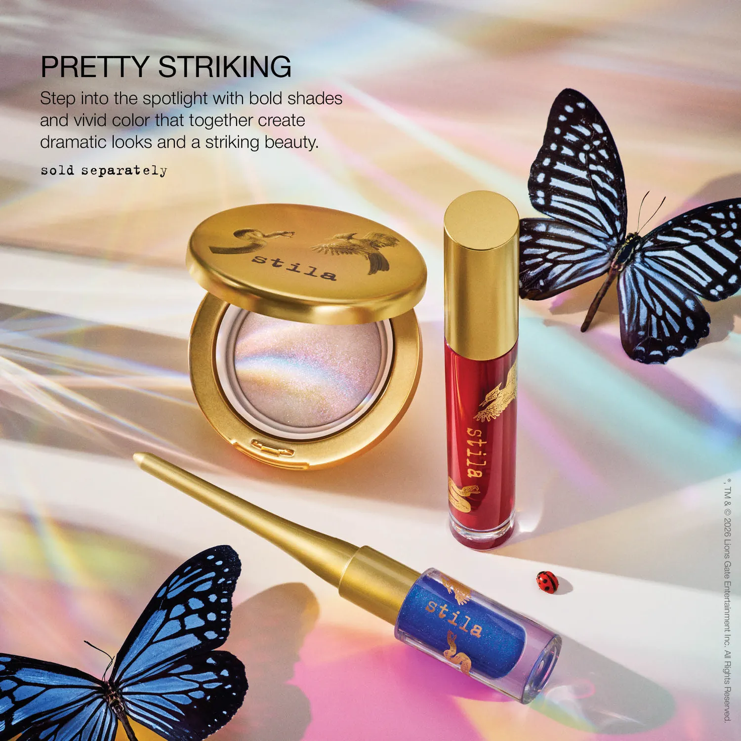 Stila Stay All Day InkWear eyeliner Electric Sky blauw shimmer