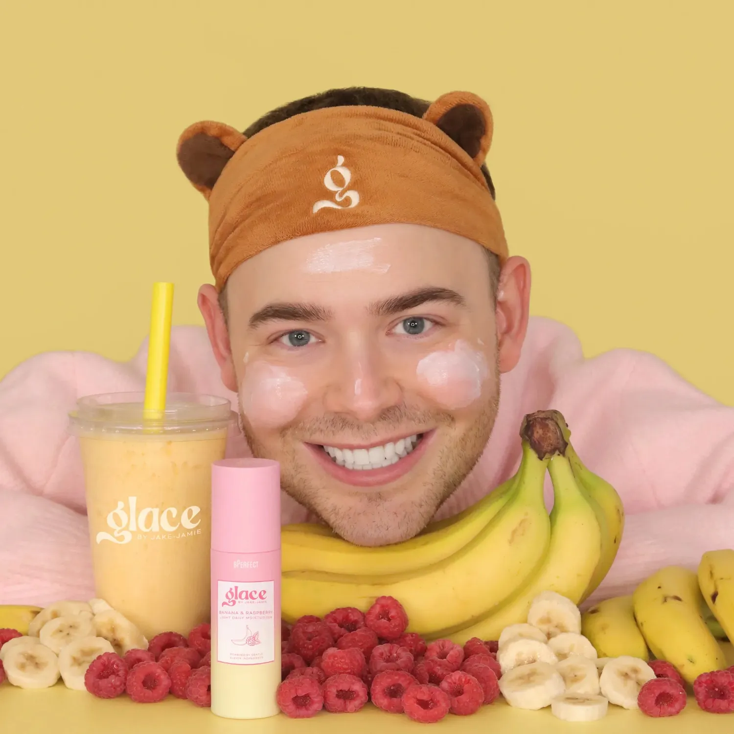 BPerfect Glace Banana Raspberry dagcrème 50ml licht