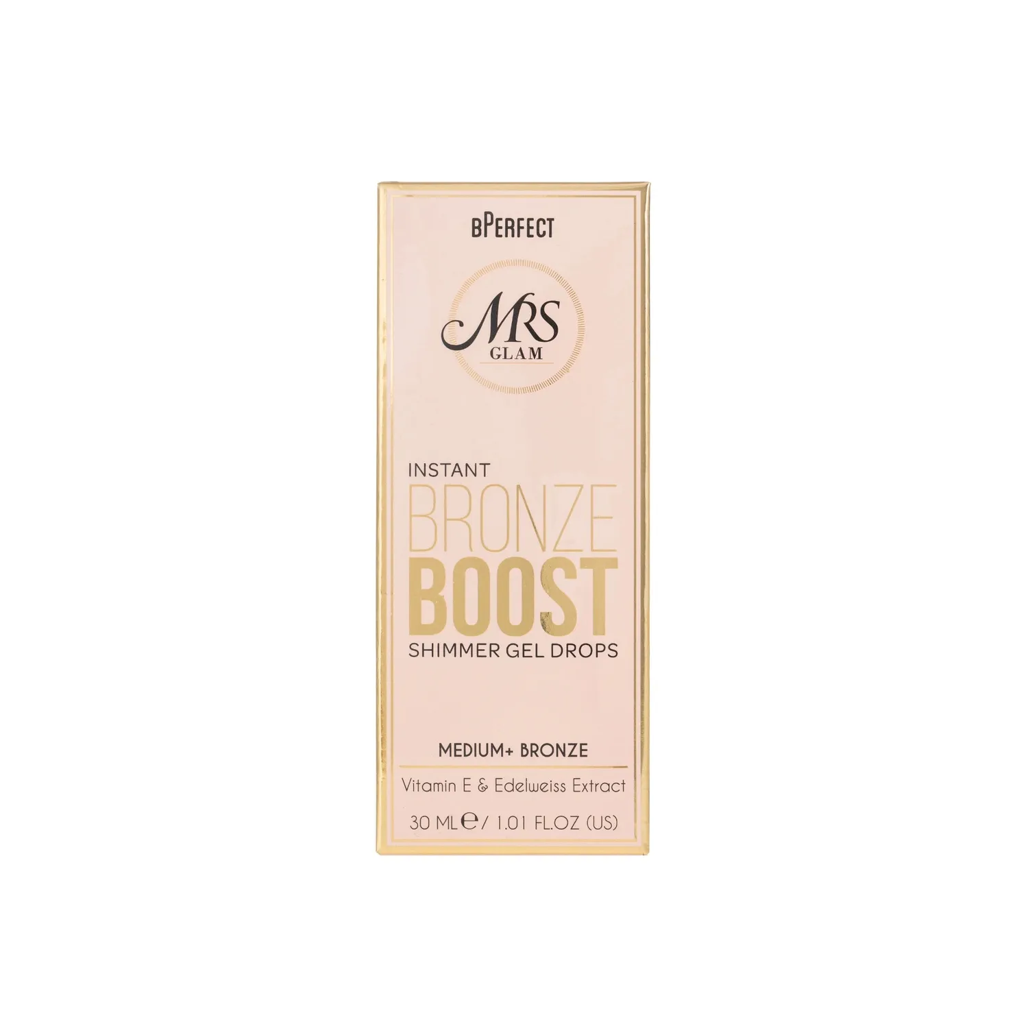 BPerfect Mrs Glam Bronze Boost gel bronzer Medium+ 30ml