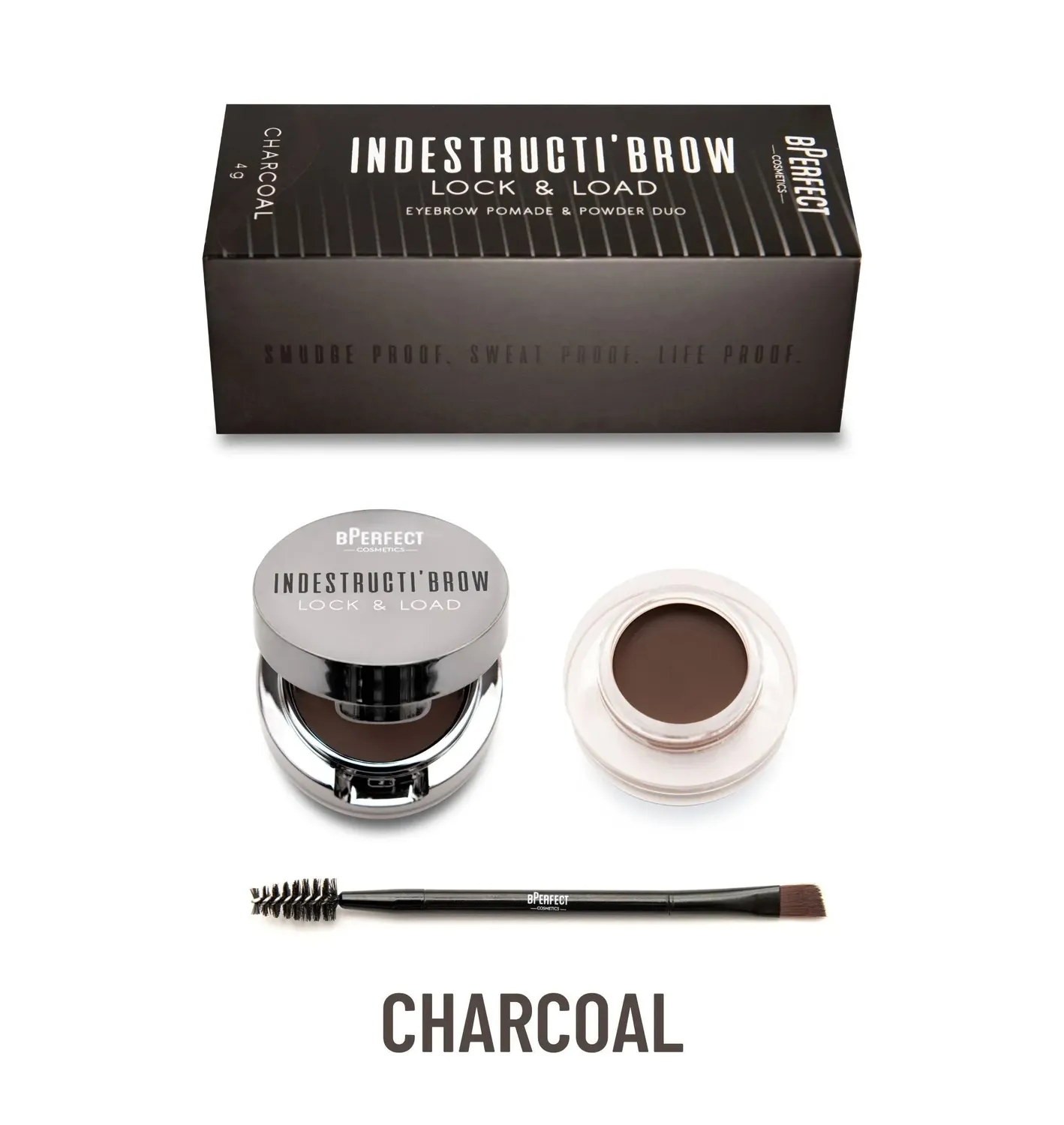 BPerfect IndestructiBrow Lock & Load Wenkbrauw Duo Brown