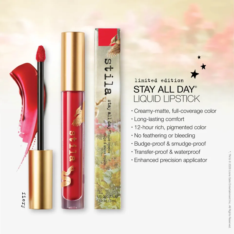 Stila Stay All Day vloeibare lipstick Fiery rood mat 3 ml