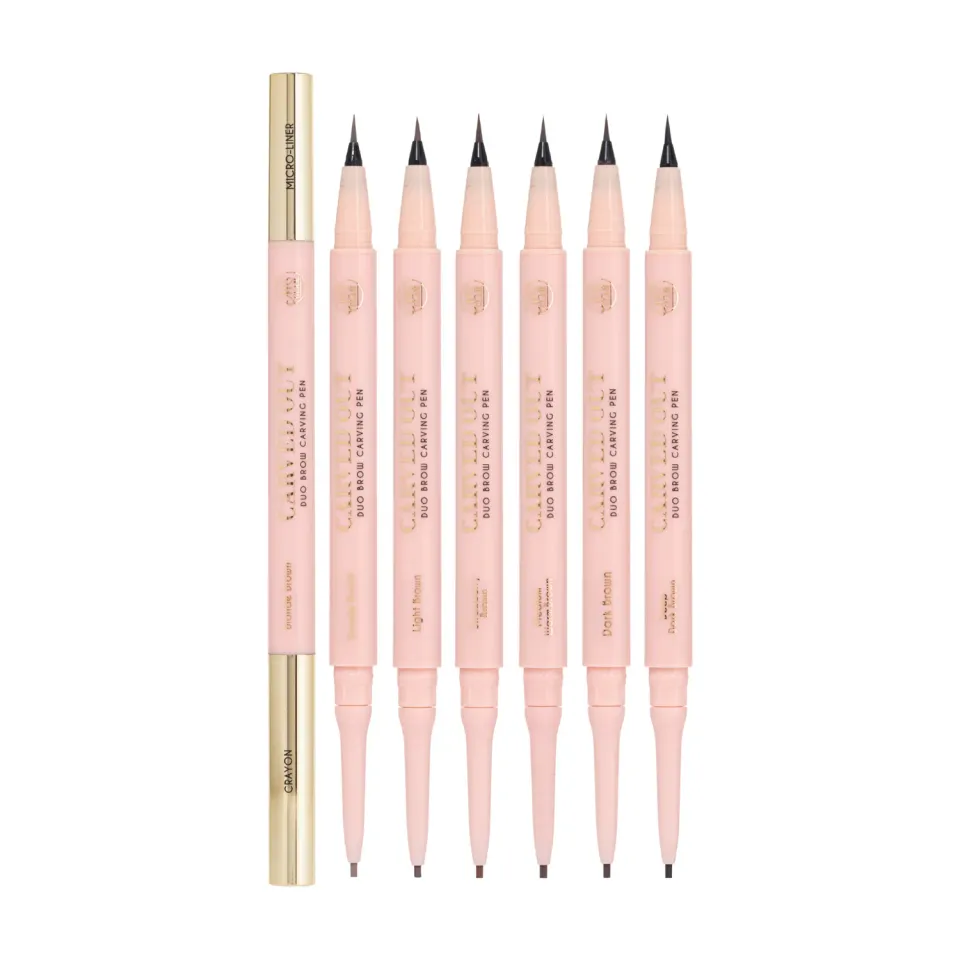 Mrs Glam Carved Out Duo Brow Pen Pro Bundel 6 kleuren