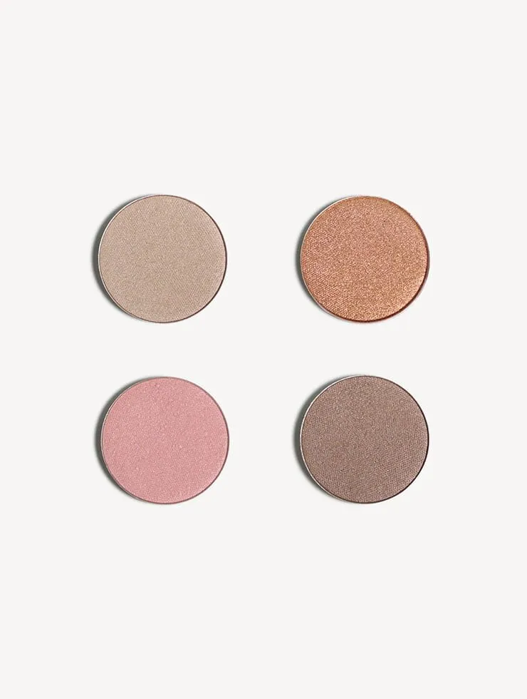 Blezi Nude Eyeshadow Palette oogschaduwpalette 4 kleuren natuurlijk
