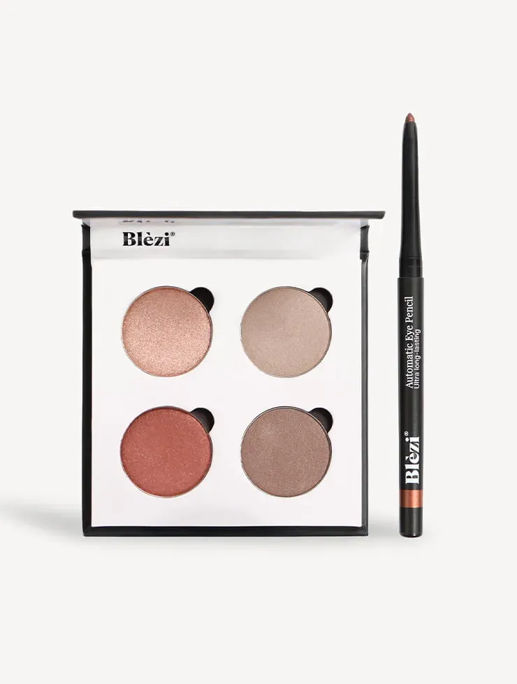 Blezi Brown Eyes Natural oogmake-up set bruine ogen 2-delig