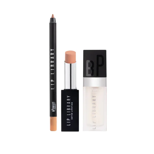 BPerfect Lip Library Perfect Trio lipset liner lipstick gloss