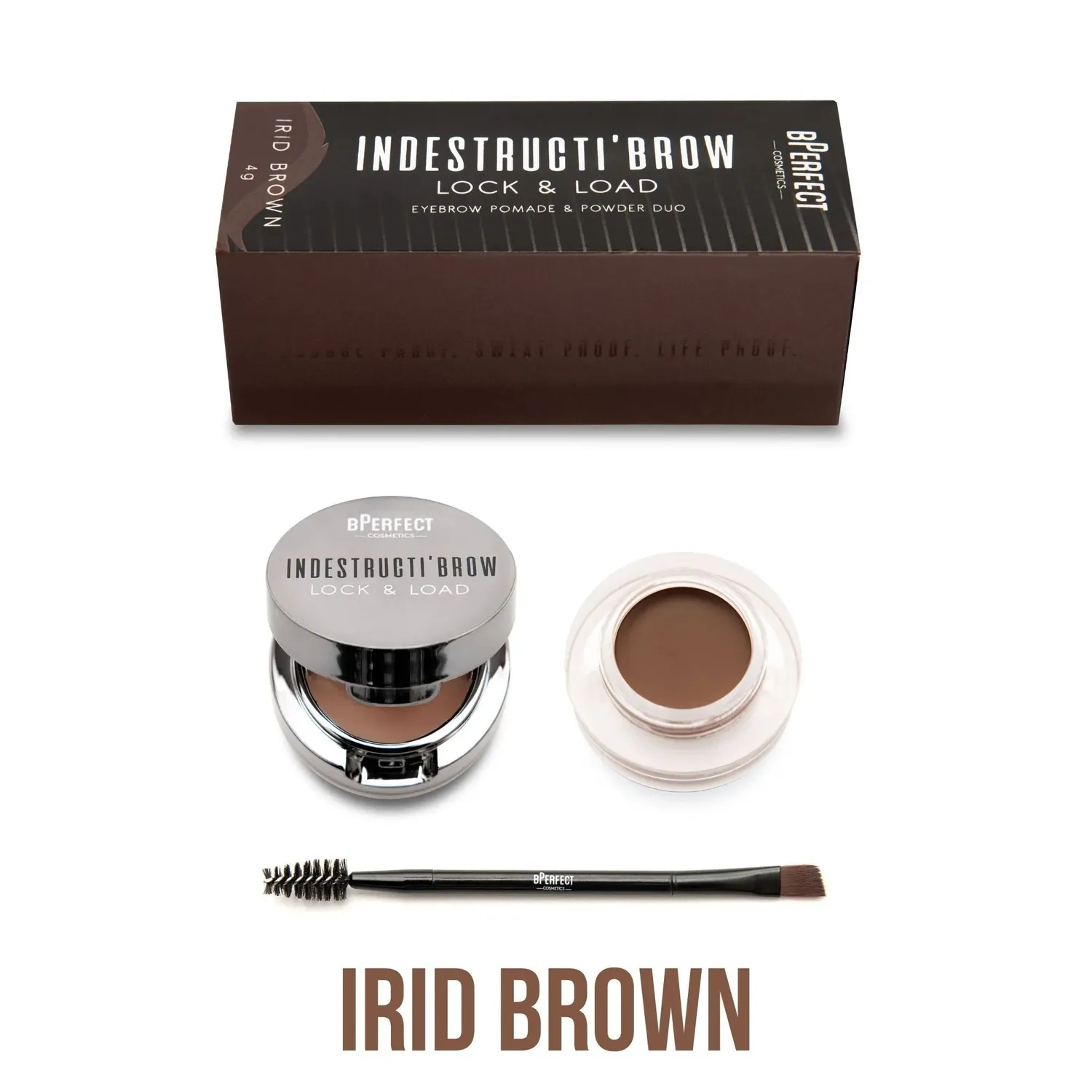 BPerfect IndestructiBrow Lock & Load Wenkbrauw Duo Brown
