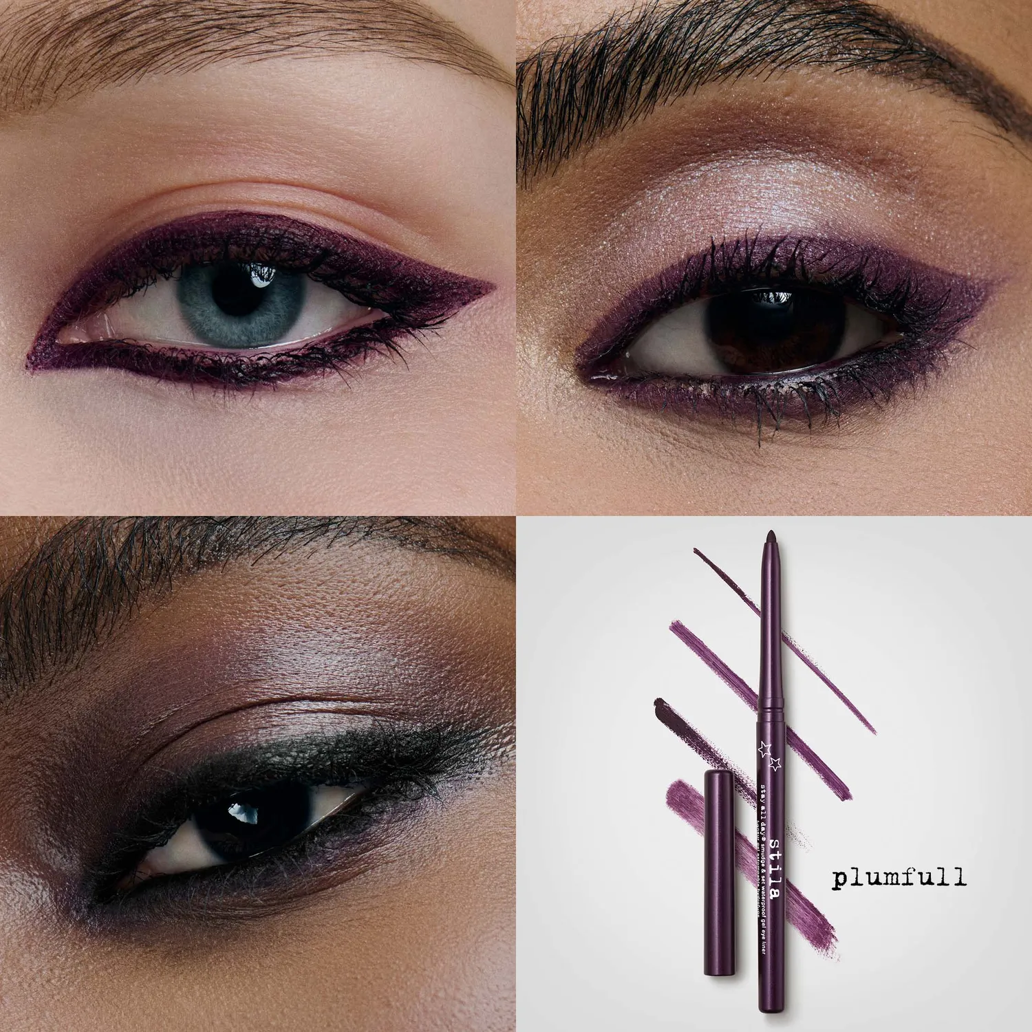 Stila Eye Love This Stay All Day eyeliner duo zwart + pruim full size