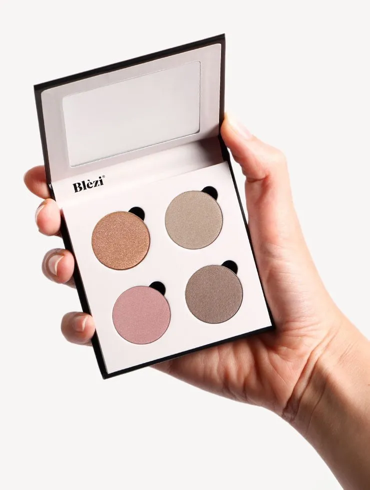 Blezi Blue Eyes Vivid Eye Make-up Set Brons Oogschaduw Palette