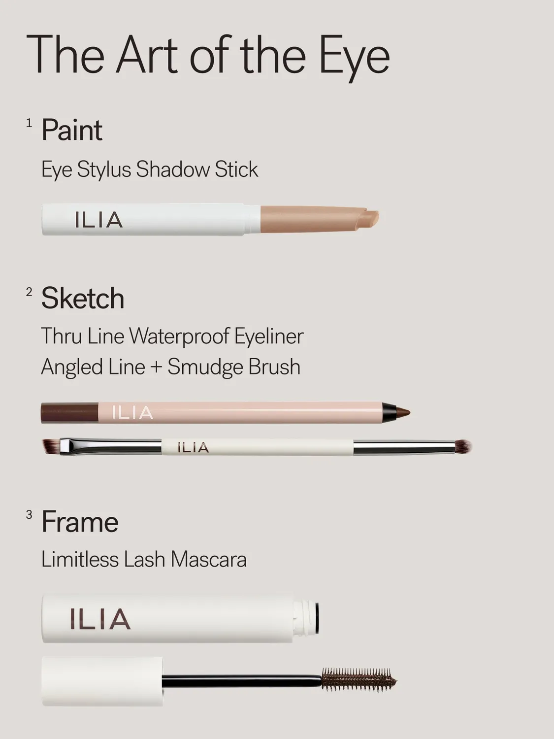ILIA Angled Line + Smudge Brush oogpenseel dubbelzijdig precise
