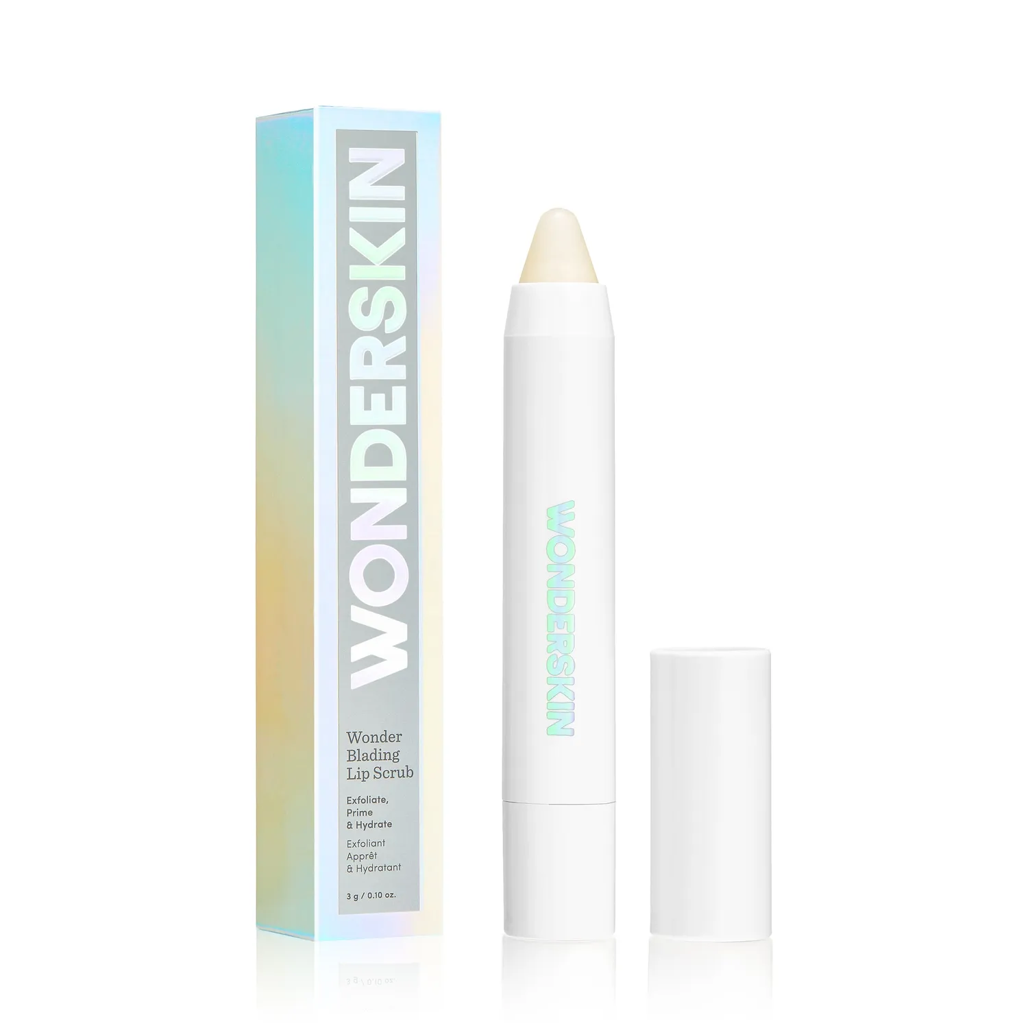 Wonderskin Wonder Blading 3-in-1 lipscrub stick voedend