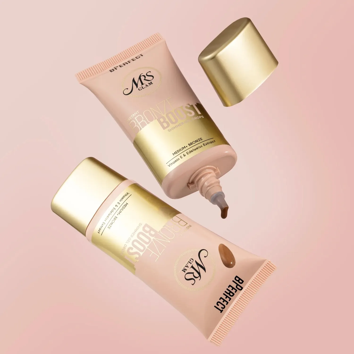 BPerfect Mrs Glam Bronze Boost gel bronzer Medium+ 30ml