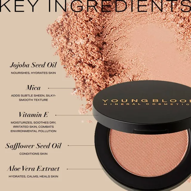 Youngblood Pressed Mineral Blush poederblush Tangier 3 g shimmer