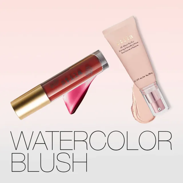 Stila Watercolor Blush Bundle Flirty Freesia blushset zachtroze