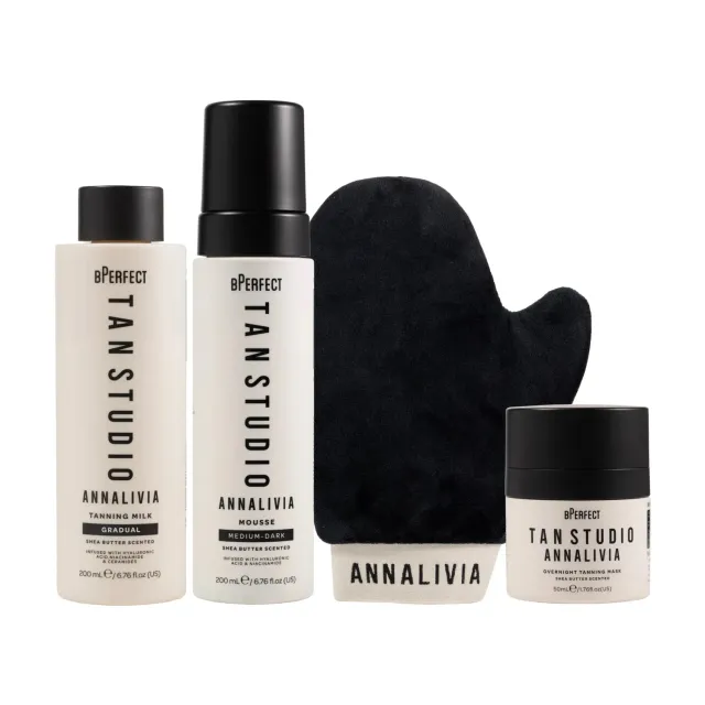 BPerfect Tan Studio Annalivia collectie zelfbruinset 4-delig brons