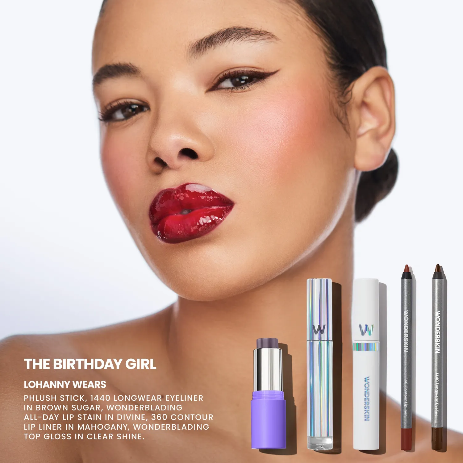 Wonderskin The Icons Edit make-up set met lip eyeliner liner