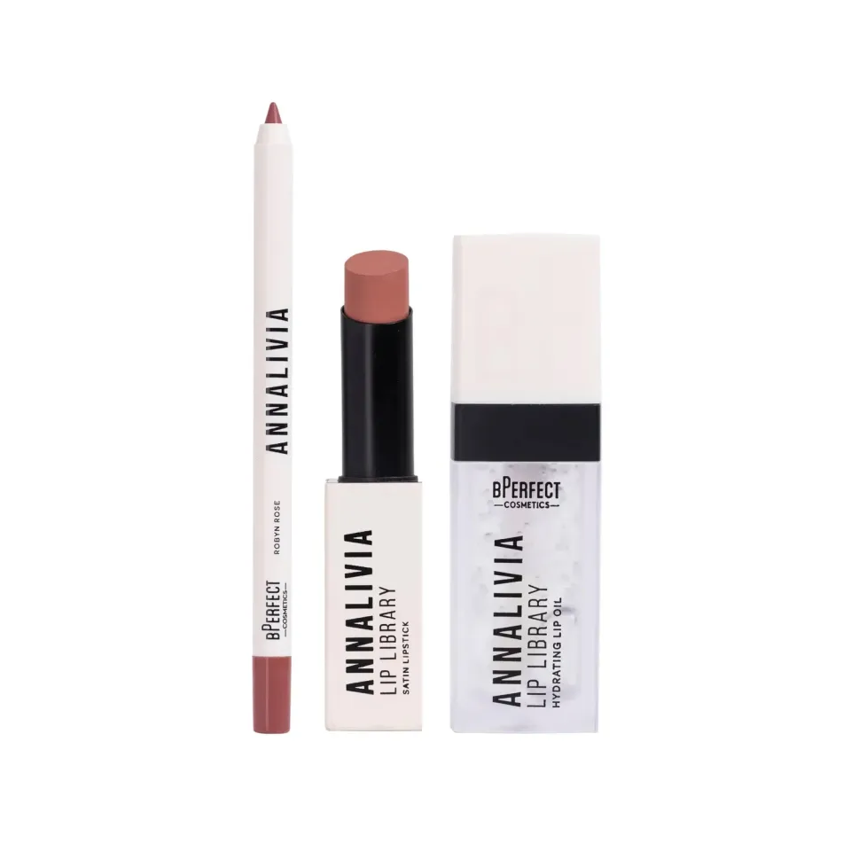 BPerfect x Annalivia Lip Library Trio Baby Boo gloss