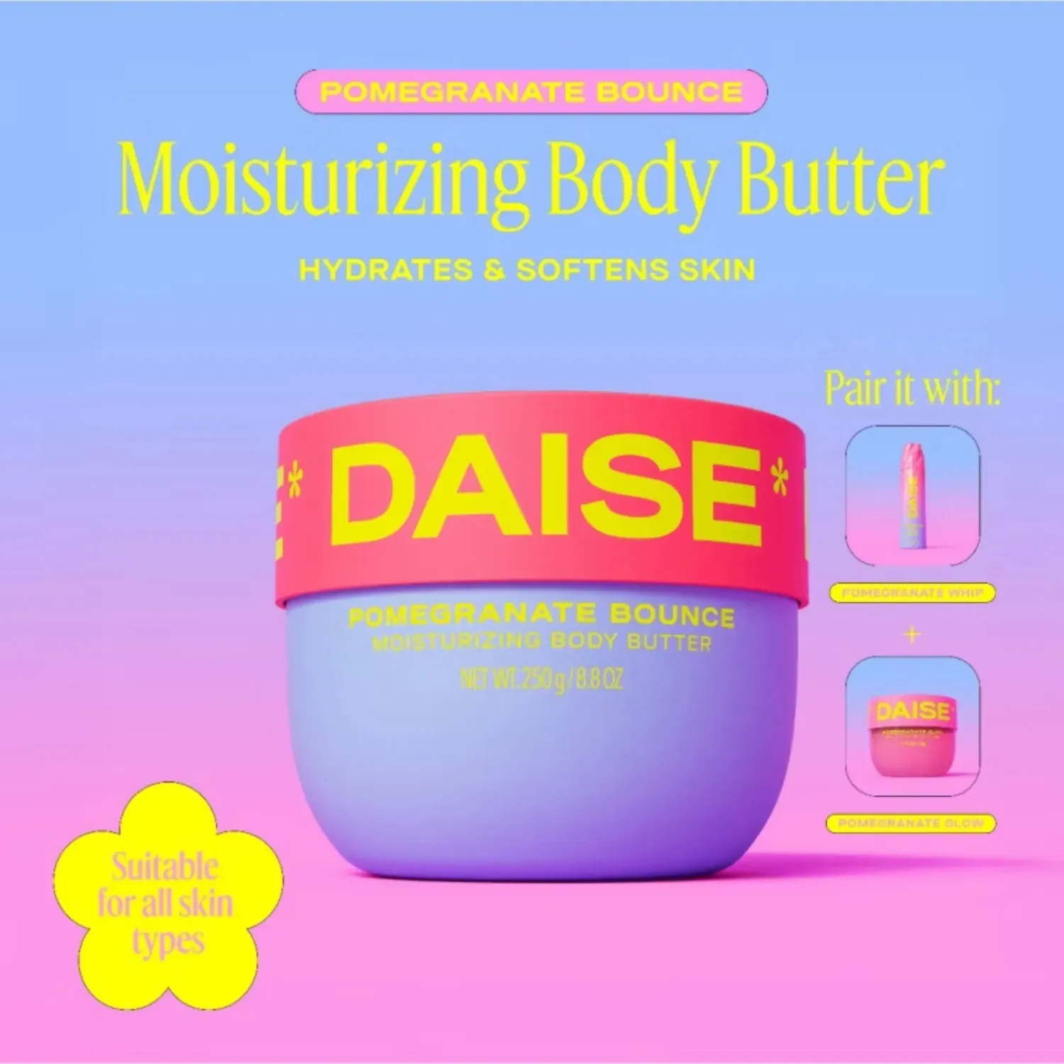 BPerfect Daise Body Butter 250g coconut rijke voeding