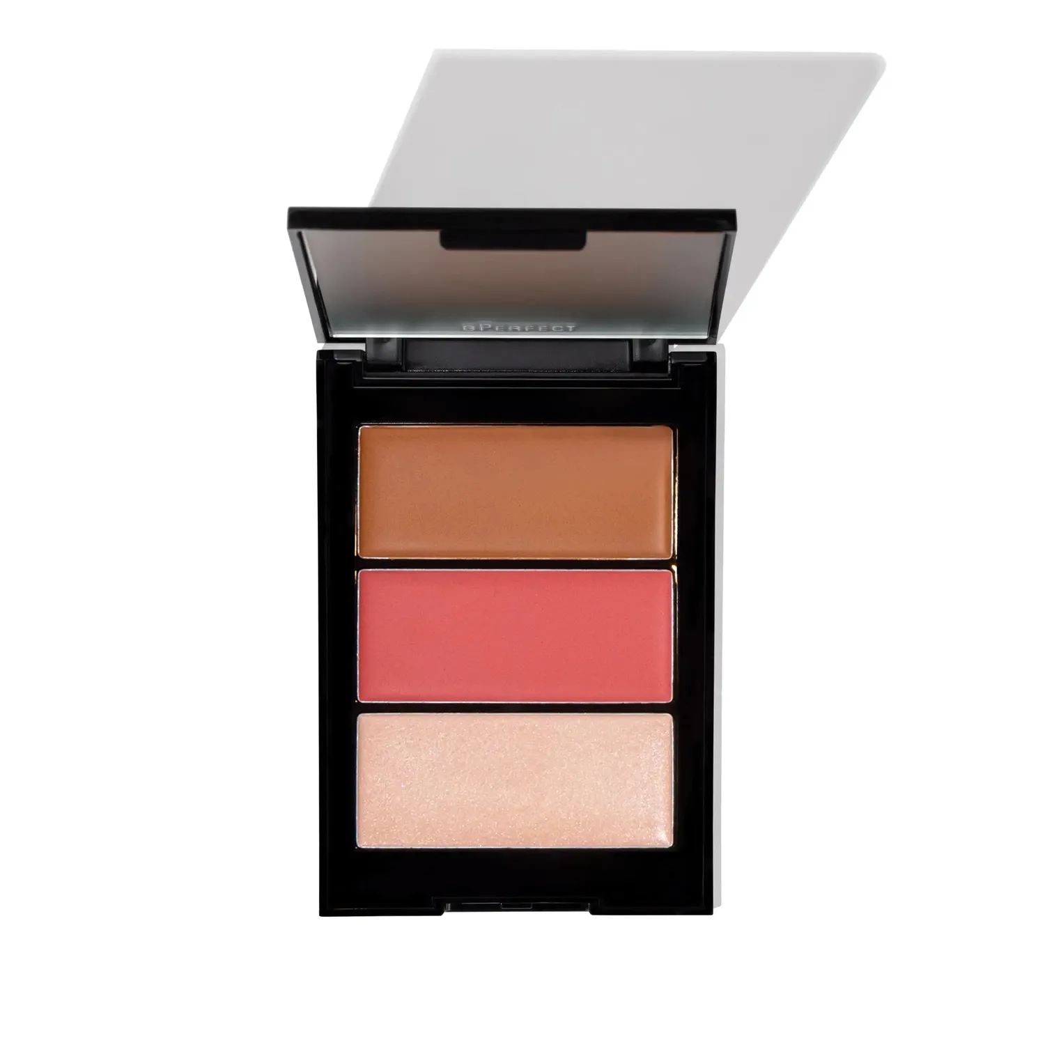 BPerfect Shaded Cream Face Trio palette Light stralend
