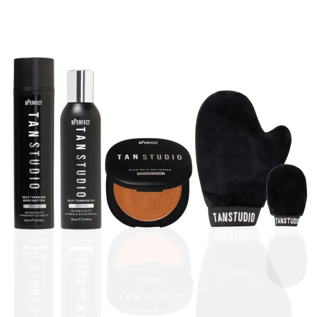 BPerfect Tan Studio Bronzed zelfbruiningsset Medium glowy