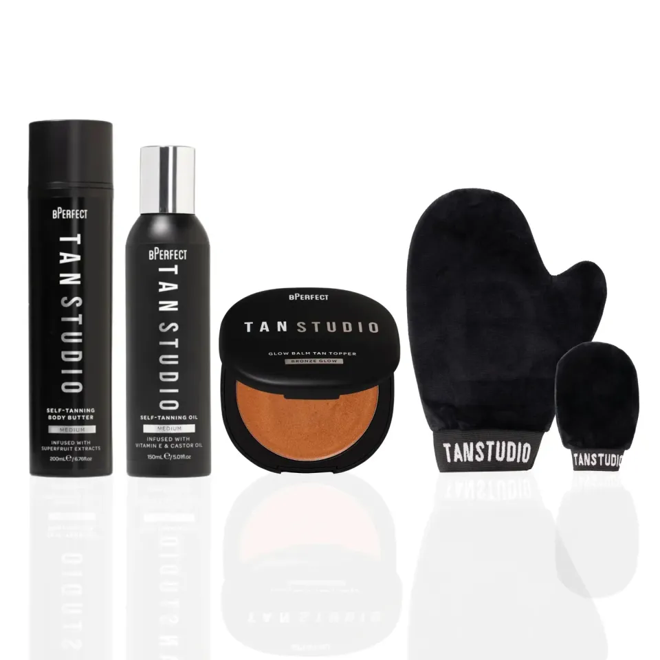 BPerfect Tan Studio Bronzed zelfbruiningsset Medium glowy