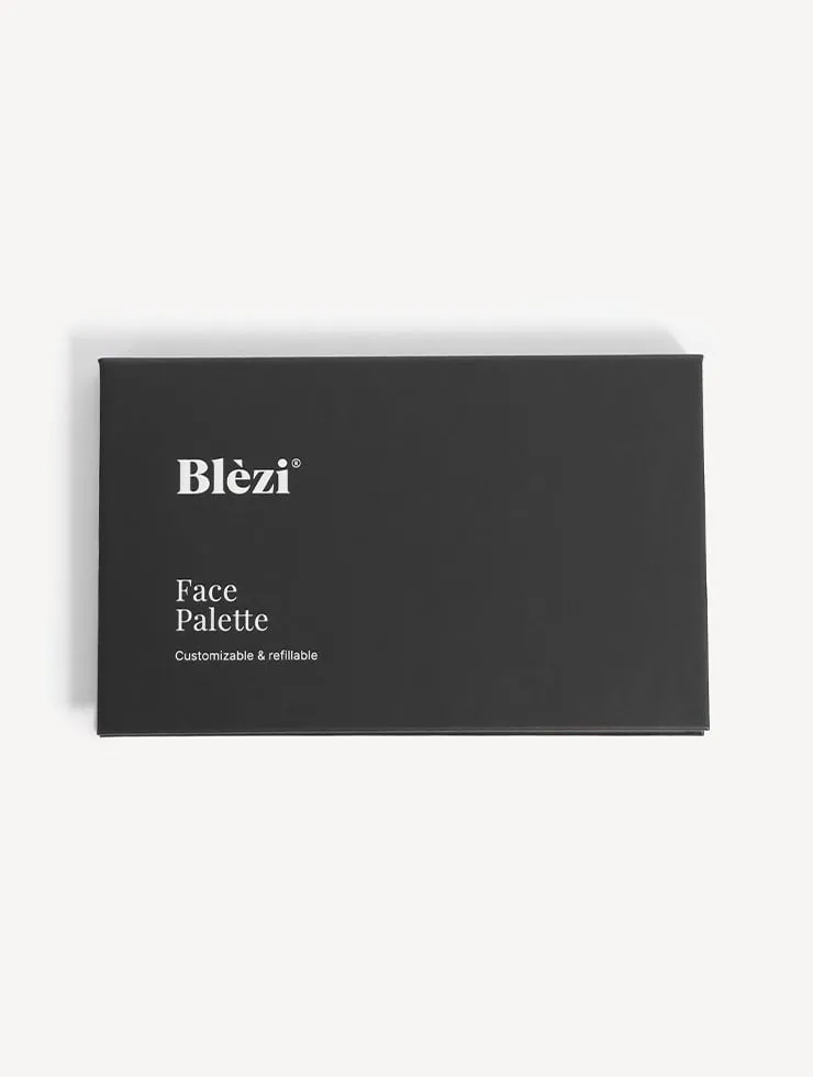 Blezi Face Palette make-up palet zwart 2 vakjes magnetisch