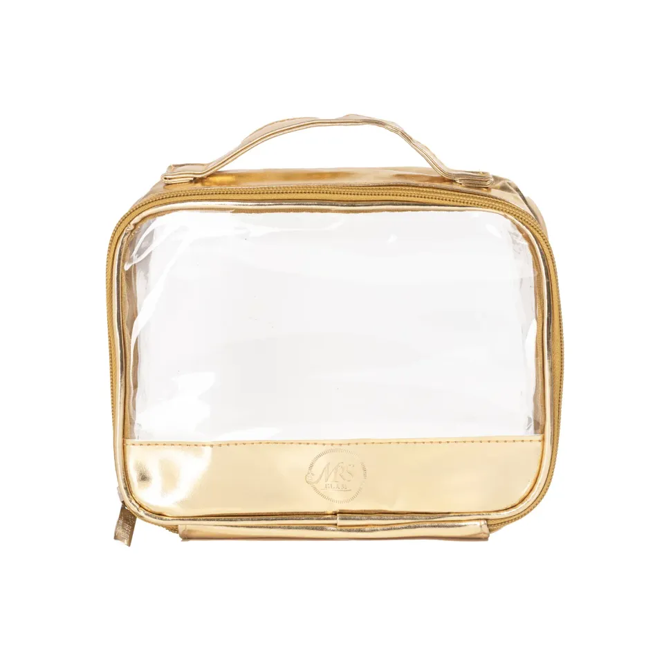 BPerfect Mrs Glam Gold Travel Bag toilettas goud