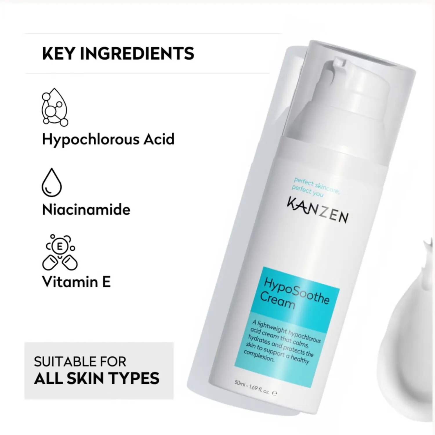 BPerfect Kanzen HypoSoothe Cream gezichtscrème 50ml