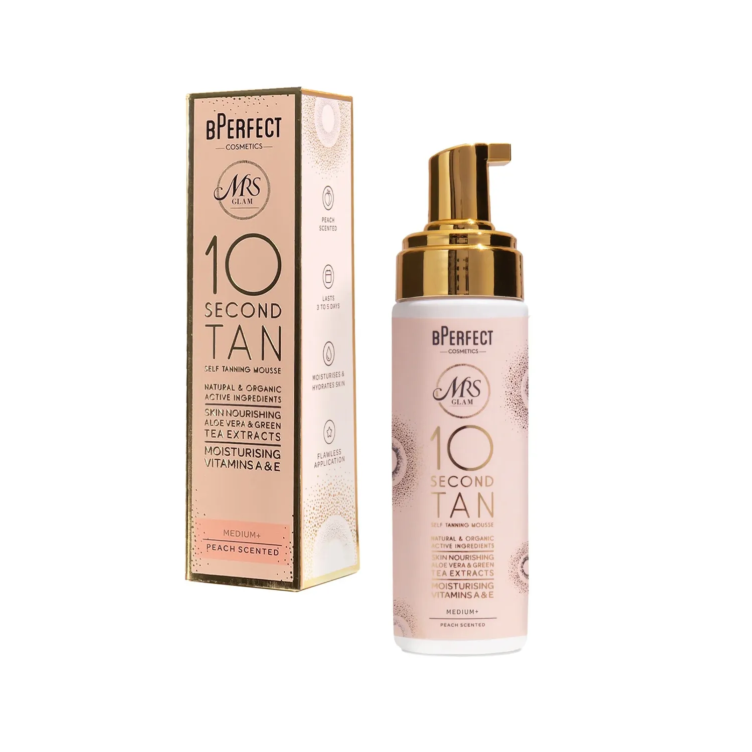 BPerfect Mrs Glam Medium+ zelfbruinende mousse 175ml medium