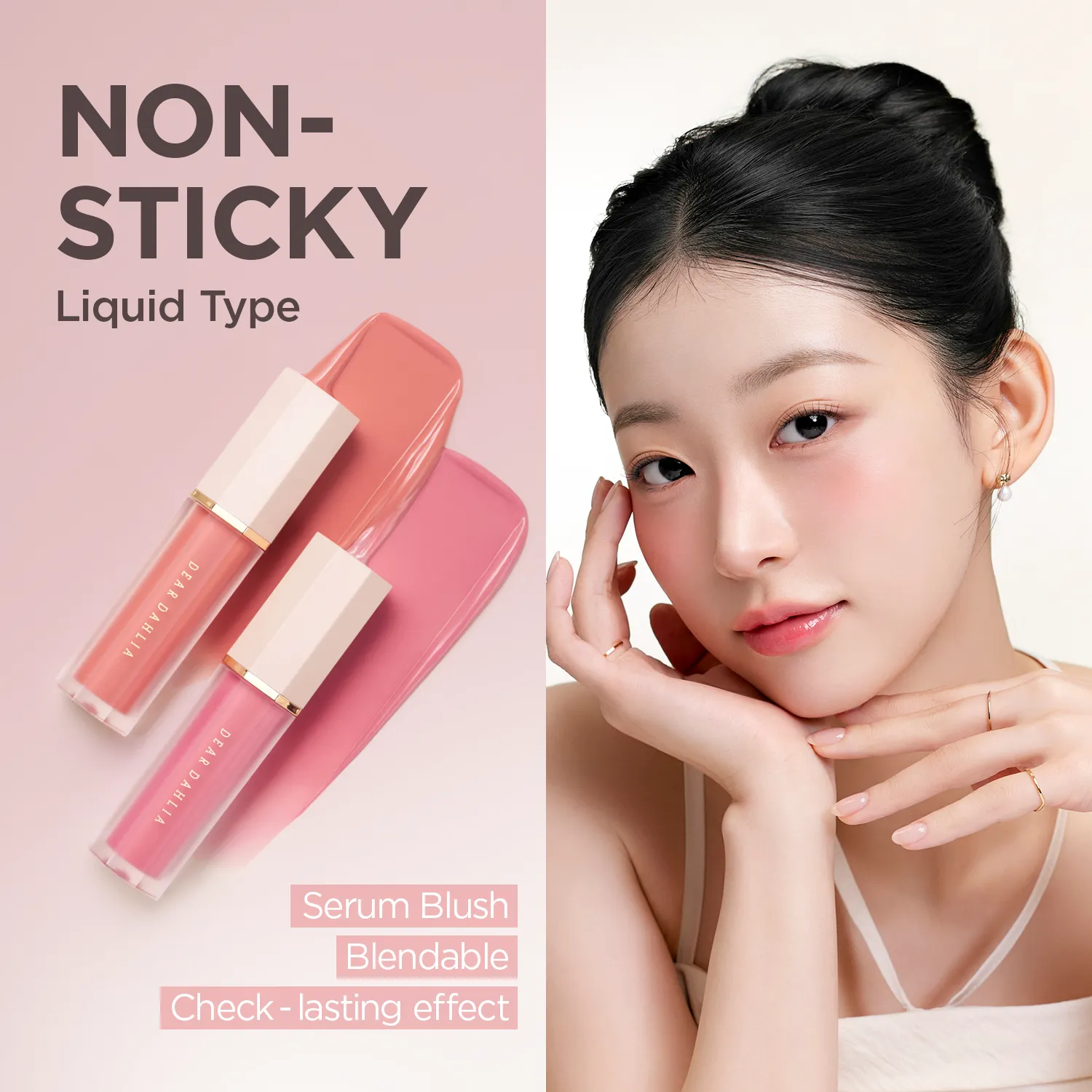 Dear Dahlia Petal Drop liquid blush Barely frisse finish