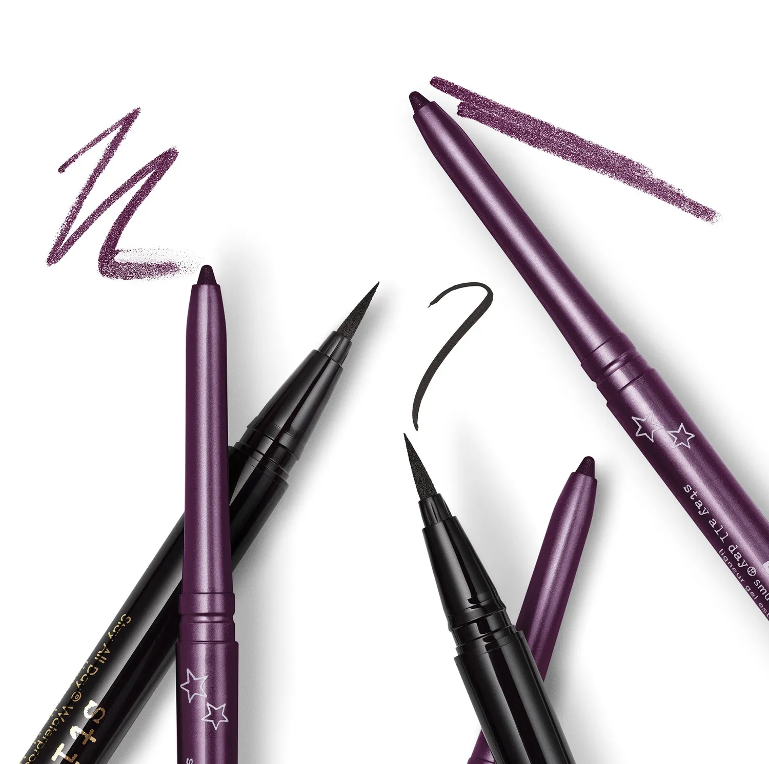 Stila Eye Love This Stay All Day eyeliner duo zwart + pruim full size