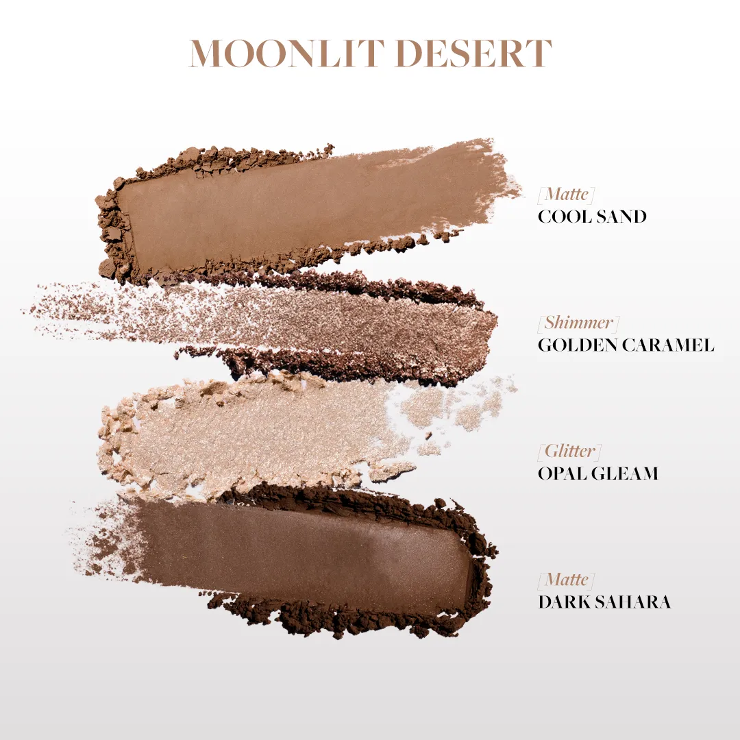 DEAR DAHLIA Dream Velvet Oogschaduwpalette Moonlit Desert stralend