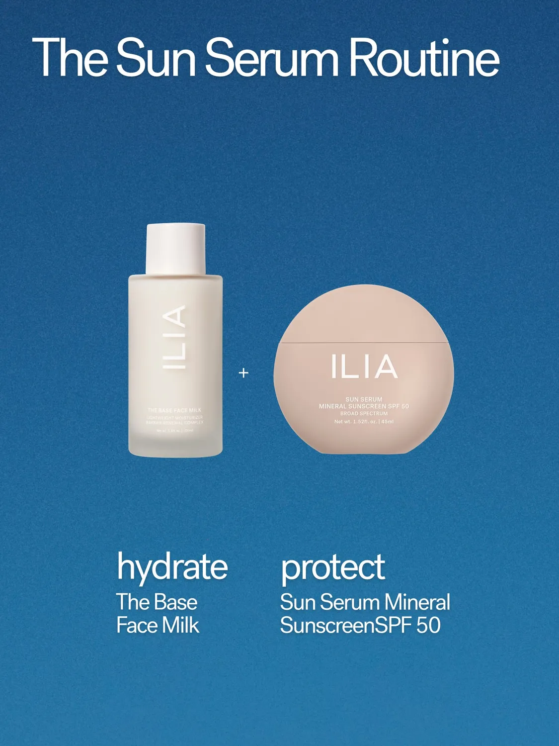 ILIA The Skincare + SPF 50 Duo gezichtsset 2-delig hydraterend