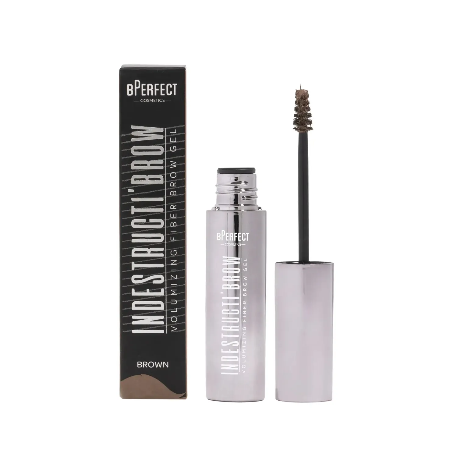 BPerfect Indestructi'Brow Brow Fiber Gel Brown volume