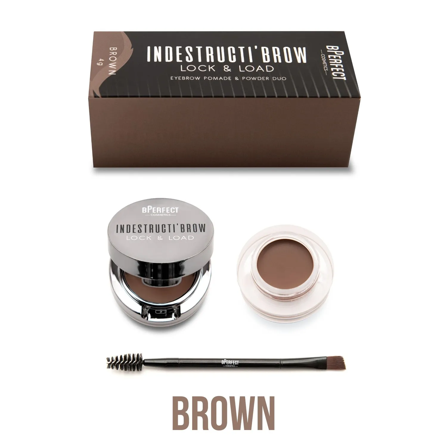 BPerfect IndestructiBrow Lock & Load PRO wenkbrauwset 4 duo's