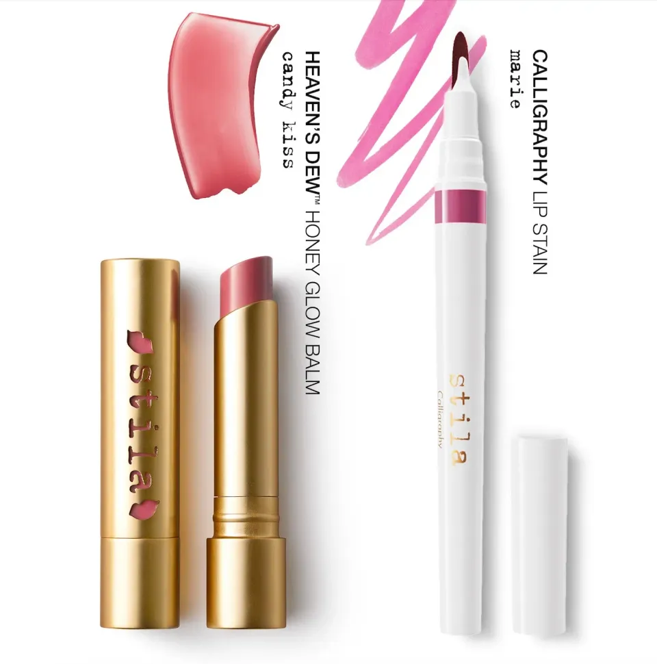 Stila Pink Pout lip duo Candy Kiss Marie 2-delig glans stain