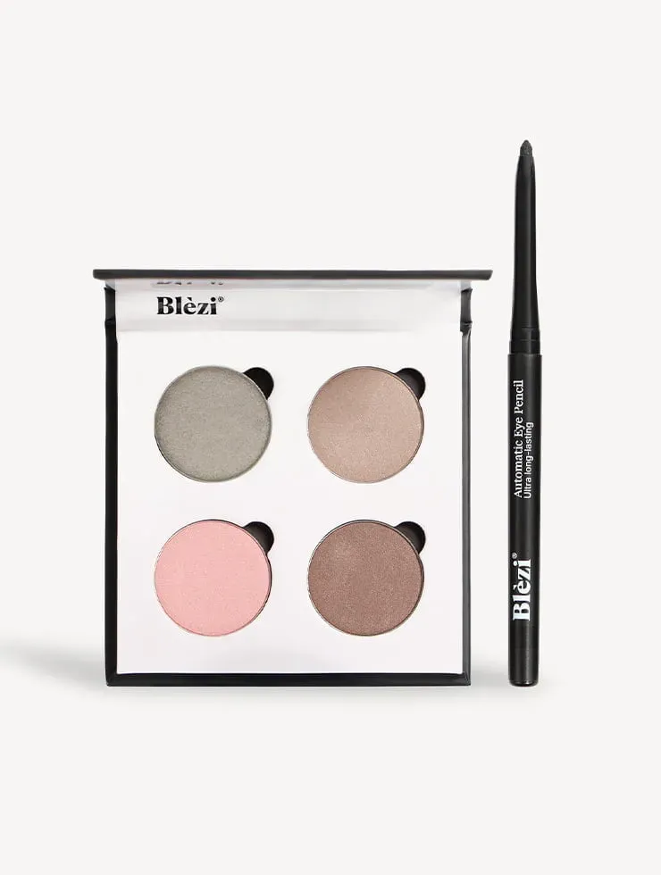 Blezi Grey Eyes Vivid oogmake-up set zwart potlood
