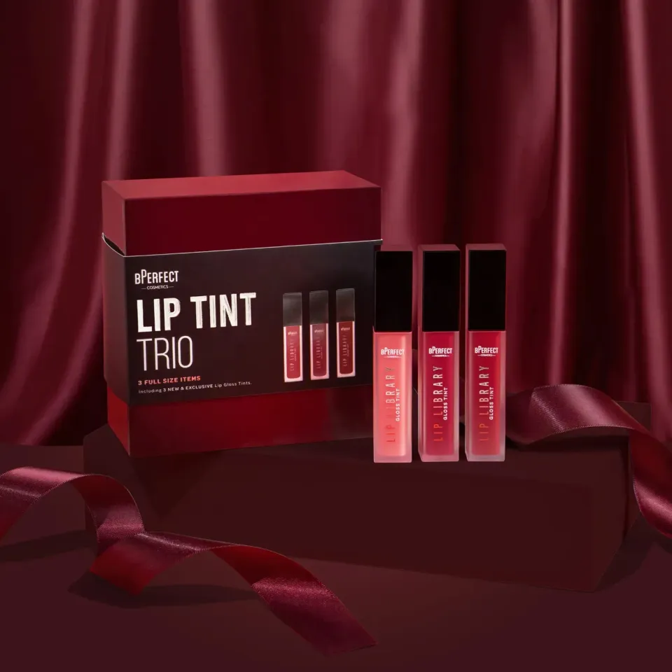BPerfect Lip Tint Trio lipgloss set 3x5ml rood berry