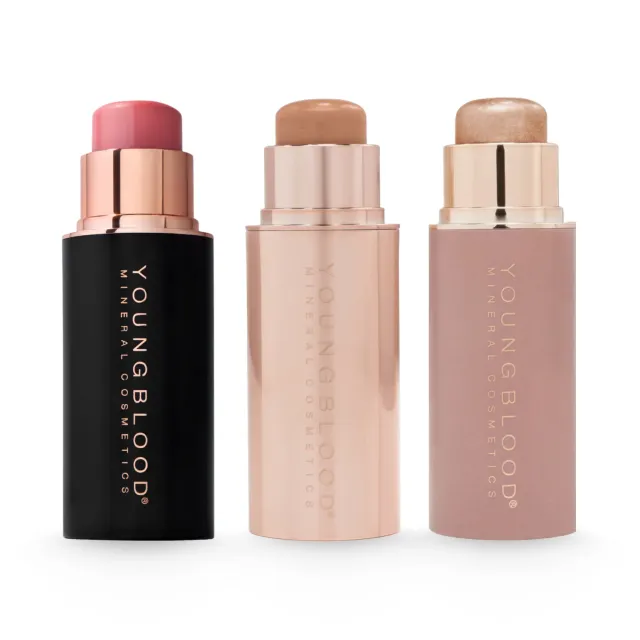 Youngblood Essential Cheek Trio crème sticks 3 stuks hyaluronzuur
