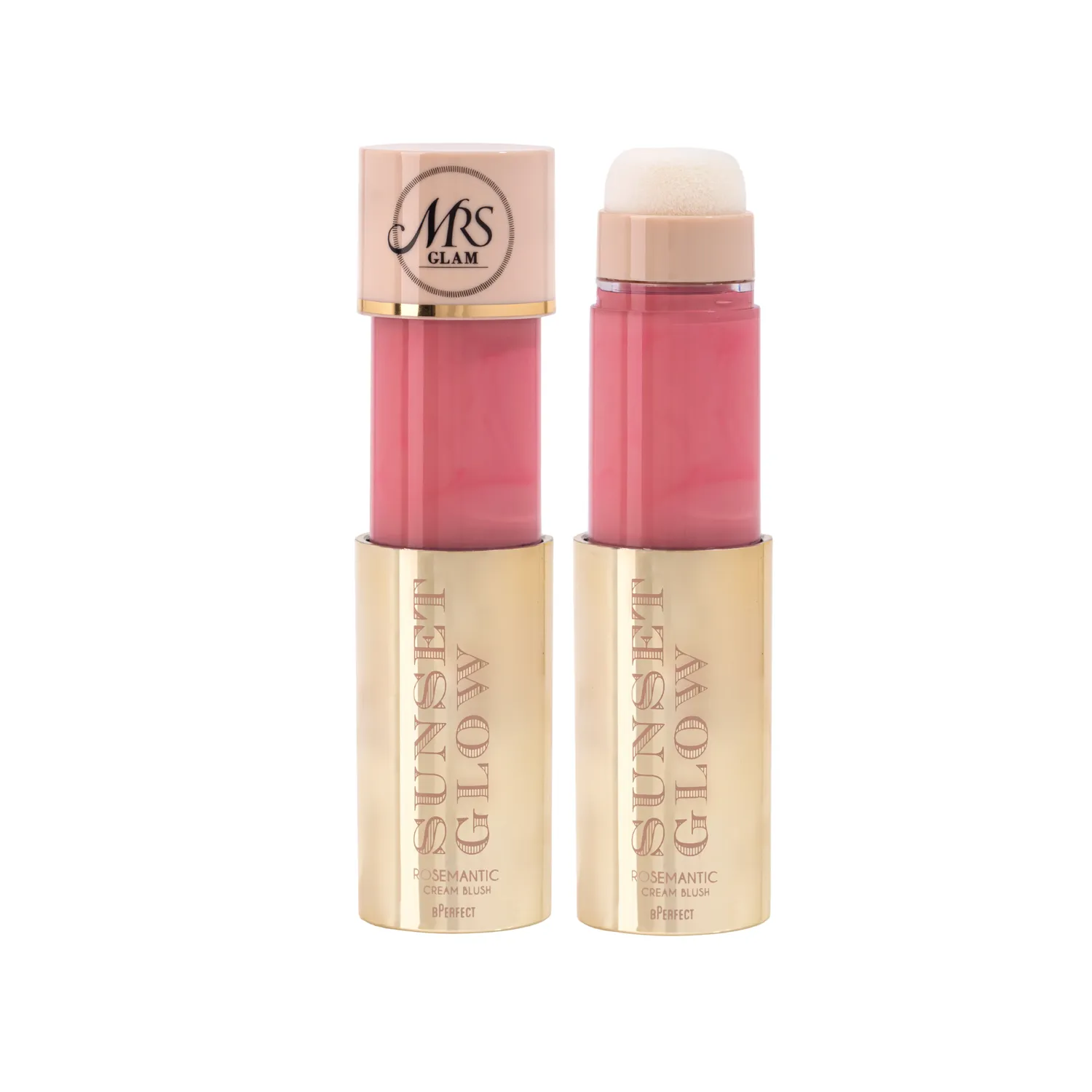 BPerfect Mrs Glam Sunset Glow blush Paradise Peach 10ml