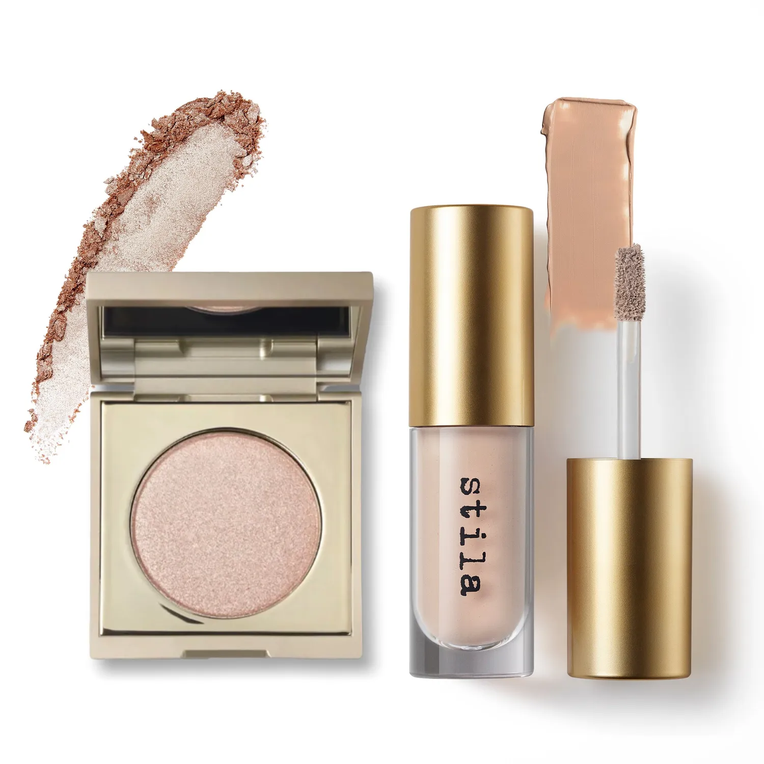Stila Champagne Veil Eye Bundle oogschaduw set Kitten Crema 2-delig