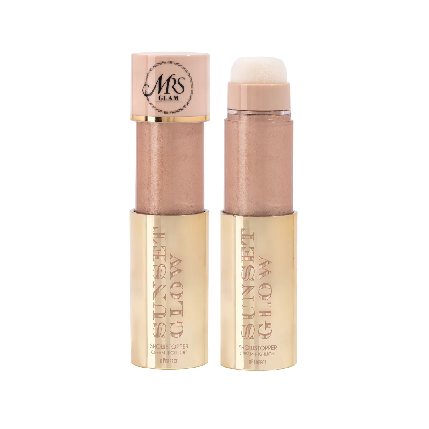 BPerfect Mrs Glam Sunset Glow cream highlighter Liquid Gold
