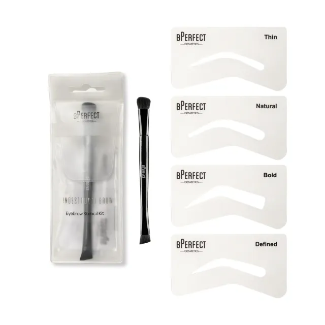 BPerfect IndestructiBrow Eyebrow Stencil Kit wenkbrauwset 4 vormen
